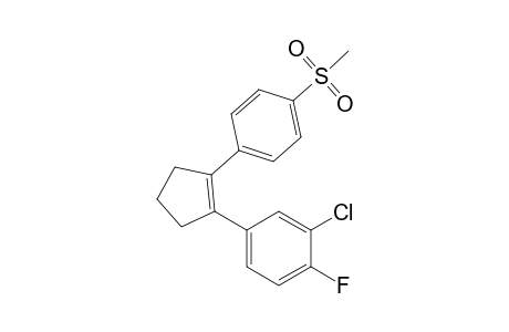 1-[2-(3-Chloro-4-fluorophenyl)cyclopenten-1-yl]-4-(methylsulfonyl)benzene