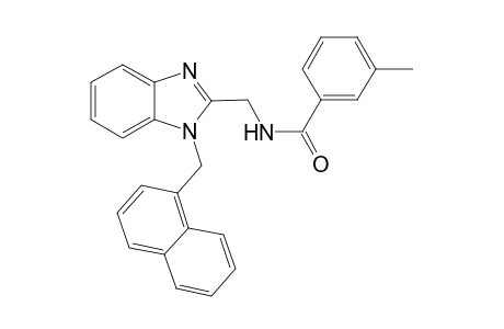 3-Methyl-N-{[1-(naphthalen-1-ylmethyl)-1H-1,3-benzodiazol-2-yl]methyl}benzamide