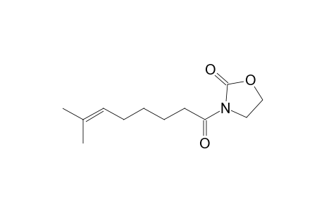 3-(7-Methyloct-6-enoyl)oxazolidin-2-one