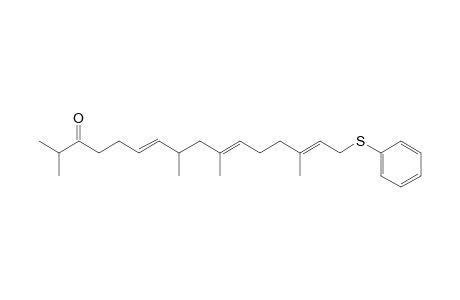 2,8,10,14-Tetramethyl-16-(phenylthio)-6,10,14-hexadecatrien-3-one