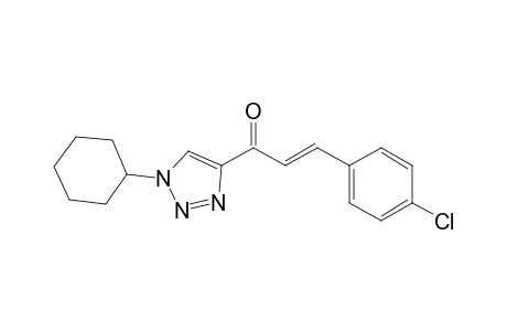 (E)-3-(4-Chlorophenyl)-1-(1-cyclohexyl-1H-1,2,3-triazole-4-yl)prop-2-en-1-one