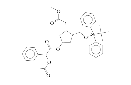 3-(([tert-Butyl(diphenyl)silyl]oxy)methyl)-4-(2-methoxy-2-oxoethyl)cyclopentyl (acetyloxy)(phenyl)acetate