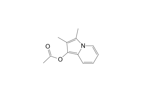 1-Indolizinol, 2,3-dimethyl-, acetate (ester)