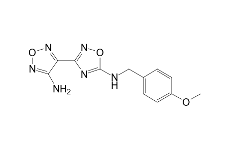 1,2,4-Oxadiazol-5-amine, 3-(4-amino-1,2,5-oxadiazol-3-yl)-N-[(4-methoxyphenyl)methyl]-