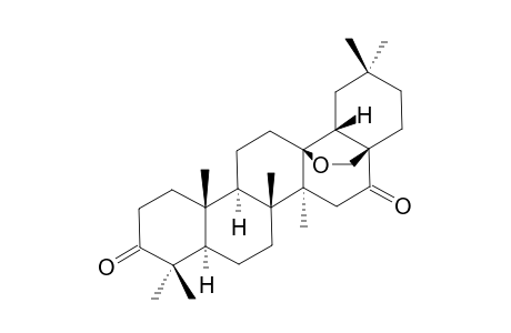EMBELINONE;3,16-DIOXO-13-BETA:17-METHYLENEOXYOLEANANE