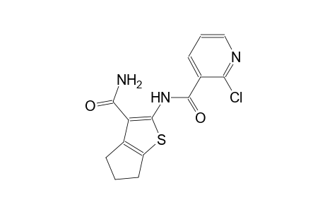 N-[3-(aminocarbonyl)-5,6-dihydro-4H-cyclopenta[b]thien-2-yl]-2-chloronicotinamide