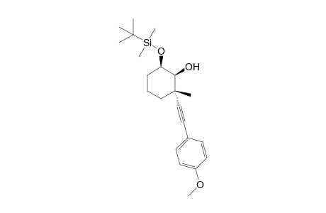 6-((tert-Butyldimethylsilyl)oxy)-2-((4-methoxyphenyl)ethynyl)-2-methylcyclohexanol