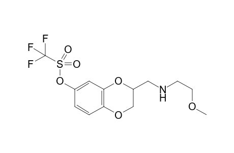 3-{[(2-Methoxyethyl)amino]methyl}-2,3-dihydro-1,4-benzodioxin-6-yl trifluoromethanesulfonate