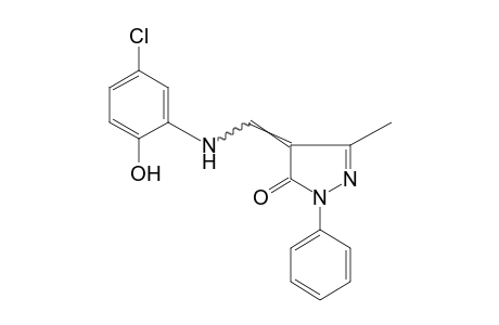 4-[(5-CHLORO-2-HYDROXYANILINO)METHYLENE]-3-METHYL-1-PHENYL-2-PYRAZOLIN-5-ONE
