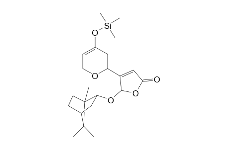 5-Bornyloxy-3,6-dihydro-4-(4-trimethylsiloxy-2H-pyran-2-yl)furan-2(5H)-one