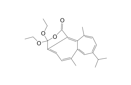 Heptaleno[1,2-c]furan-1(3H)-one, 3,3-diethoxy-6,11-dimethyl-8-(1-methylethyl)-, (.+-.)-