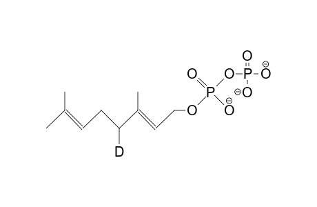 (E)-3,7-Dimethyl-(4-2H)-octa-2,6-dienyl diphosphate trianion