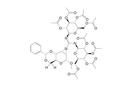 #6;METHYL-4,6-O-BENZYLIDENE-2,3-DIDEOXY-2,3-[N-(N',N''-BIS-(2,3,4,6-TETRA-O-ACETYL-BETA-D-GLUCOPYRANOSYL)-CARBOXIMIDAMIDO)-EPIMINO]-ALPHA-D-ALLOPYRANOSIDE