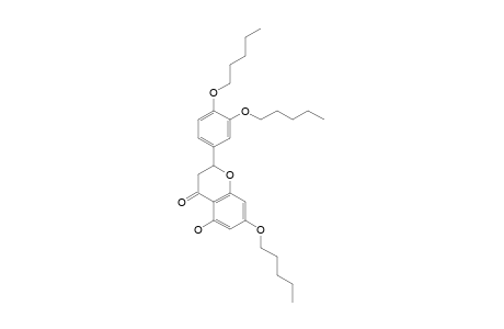 2-(3,4-di(N-Pentyl)oxyphenyl)-2,3-dihydro-5-hydroxy,7-(N-pentyl)oxy-4H-1-benzopyran-4-one