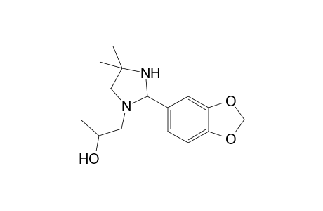 2-[3,4-(methylenedioxy)phenyl]-alpha,4,4-trimethyl-1-imidazolidineethanol