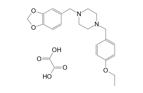 1-(1,3-benzodioxol-5-ylmethyl)-4-(4-ethoxybenzyl)piperazine oxalate