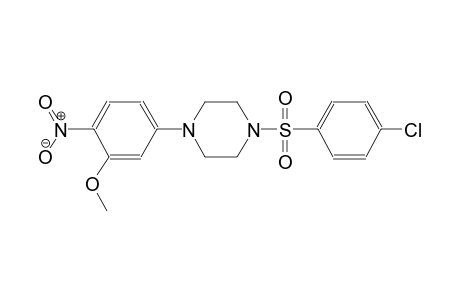 5-{4-[(4-chlorophenyl)sulfonyl]-1-piperazinyl}-2-nitrophenyl methyl ether