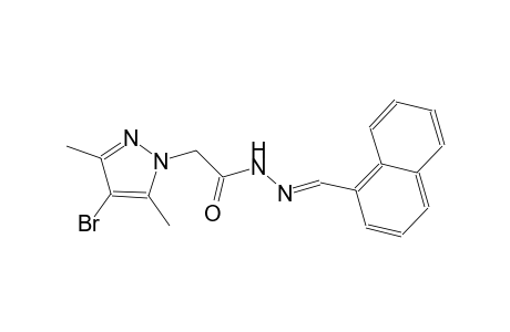2-(4-bromo-3,5-dimethyl-1H-pyrazol-1-yl)-N'-[(E)-1-naphthylmethylidene]acetohydrazide