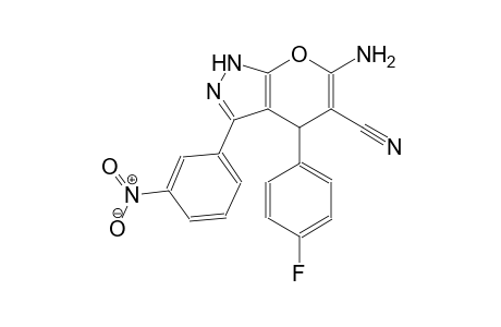 pyrano[2,3-c]pyrazole-5-carbonitrile, 6-amino-4-(4-fluorophenyl)-1,4-dihydro-3-(3-nitrophenyl)-