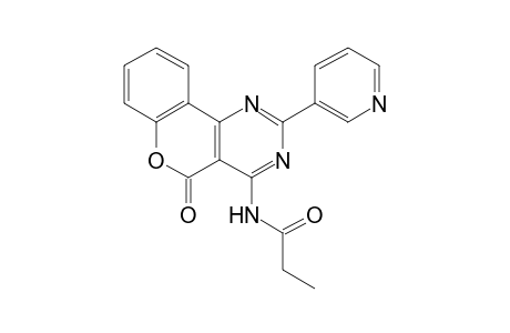 N-(10-Oxo-3-pyridin-3-yl-10H-9-oxa-2,4-diaza-phenanthren-1-yl)-propionamide