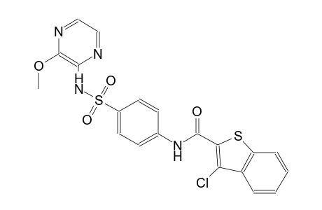 benzo[b]thiophene-2-carboxamide, 3-chloro-N-[4-[[(3-methoxypyrazinyl)amino]sulfonyl]phenyl]-