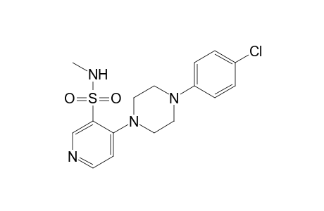 4-[4-(p-chlorophenyl)-1-piperazinyl]-N-methyl-3-pyridinesulfonamide