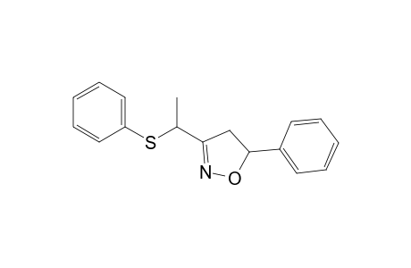 5-Phenyl-3-(1-phenylsulfanylethyl)-4,5-dihydro-1,2-oxazole