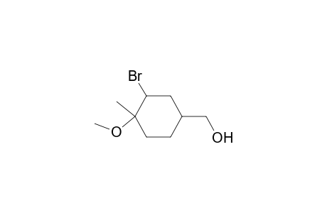 2-Bromo-4-hydroxymethyl-1-methoxy-1-methyl-cyclohexane