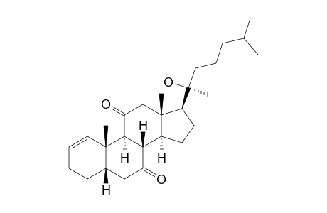 5-BETA-CHOLEST-1-ENE-20-HYDROXY-7,11-DIONE