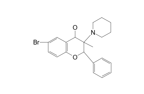 6-bromo-3-methyl-3-piperidinoflavanol