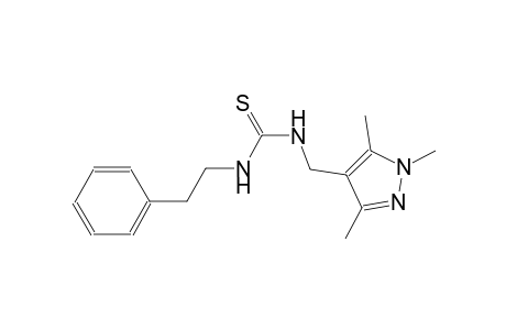 N-(2-phenylethyl)-N'-[(1,3,5-trimethyl-1H-pyrazol-4-yl)methyl]thiourea
