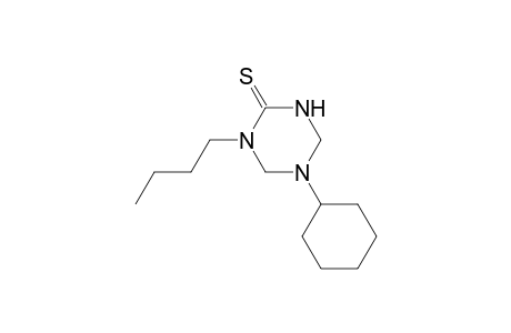 1,3,5-Triazine-2(1H)-thione, 1-butyl-5-cyclohexyltetrahydro-