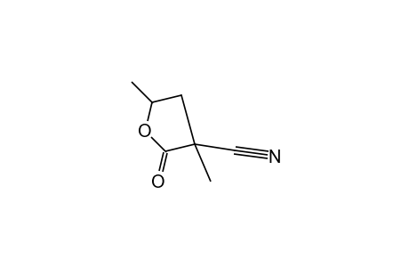 3,5-dimethyl-2-oxotetrahydro-3-furonitrile
