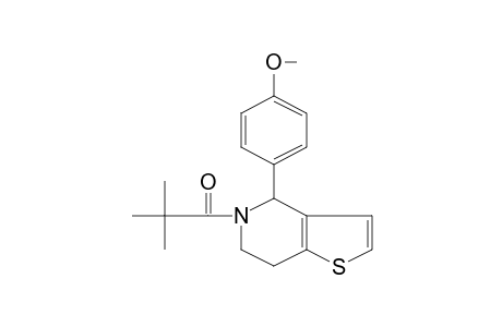 4-(p-methoxyphenyl)-5-pivaloyl-4,5,6,7-tetrahydrothieno[3,2-c]pyridine