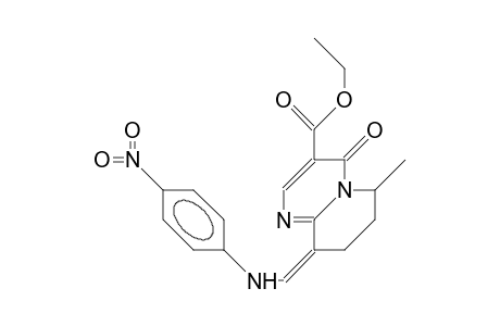 (Z)-9-([4-Nitro-phenyl]-amino-methylene)-3-carboethoxy-6-methyl-6,7,8,9-tetrahydro-4H-pyrido(1,2-A)pyrimidin-4-one