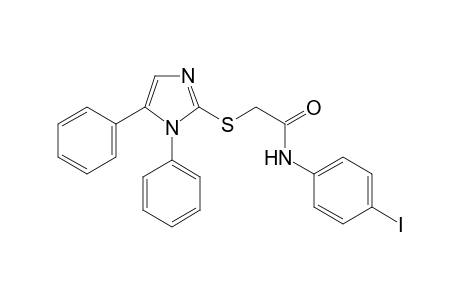 2-[(1,5-diphenyl-1H-imidazol-2-yl)sulfanyl]-N-(4-iodophenyl)acetamide