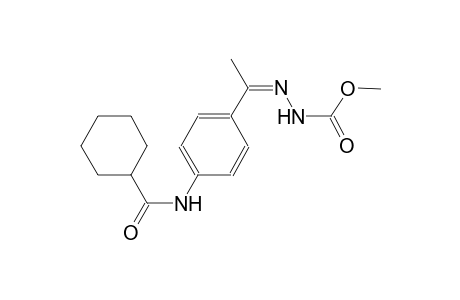 methyl (2Z)-2-(1-{4-[(cyclohexylcarbonyl)amino]phenyl}ethylidene)hydrazinecarboxylate