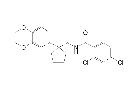 2,4-dichloro-N-{[1-(3,4-dimethoxyphenyl)cyclopentyl]methyl}benzamide