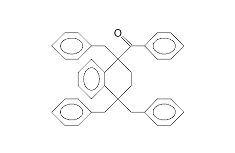 1-Benzoyl-1,4,4-tribenzyl-tetralin