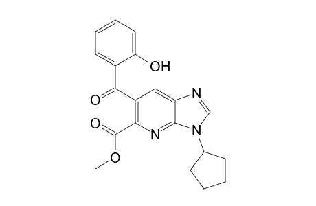 Methyl 3-Cyclopentyl-6-(2-hydroxybenzoyl)-3H-imidazo[4,5-b]pyridine-5-carboxylate
