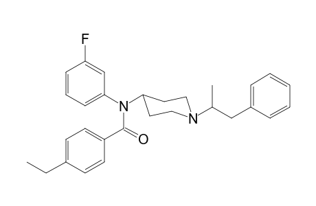 N-3-Fluorophenyl-N-[1-(1-phenylpropan-2-yl)piperidin-4-yl]-4-ethylbenzamide