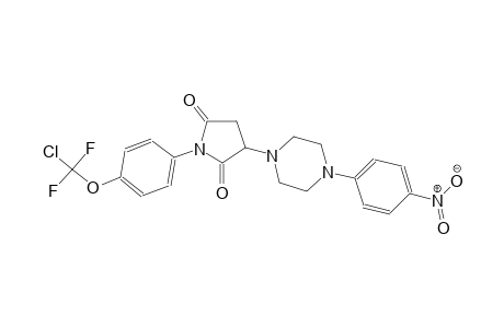 1-[4-[chloranyl-bis(fluoranyl)methoxy]phenyl]-3-[4-(4-nitrophenyl)piperazin-1-yl]pyrrolidine-2,5-dione