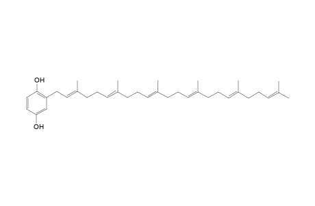 2-[(2E,6E,10E,14E,18E)-3,7,11,15,19,23-hexamethyltetracosa-2,6,10,14,18,22-hexaenyl]benzene-1,4-diol