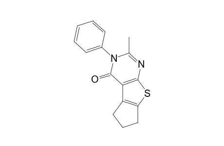 2-Methyl-3-phenyl-3,5,6,7-tetrahydro-4H-cyclopenta[4,5]thieno[2,3-d]pyrimidin-4-one