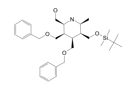 [3,4-BIS-BENZYLOXYMETHYL-5-(TERT.-BUTYLDIMETHYLSILANOXYMETHYL)-6-METHYL-PIPERIDIN-2-YL]-METHANOL