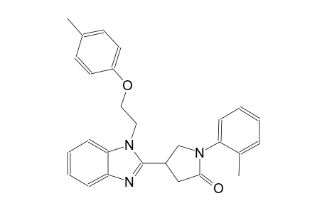 2-Pyrrolidinone, 4-[1-[2-(4-methylphenoxy)ethyl]-1H-1,3-benzimidazol-2-yl]-1-(2-methylphenyl)-