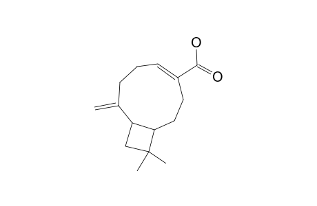 (4E)-11,11-Dimethyl-8-methylidenebicyclo[7.2.0]undec-4-ene-4-carboxylic acid