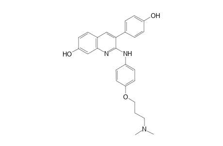 2-(4-(3-(dimethylamino)propoxy)aniline)-3-(4-hydroxyphenyl)quinoline-7-phenol
