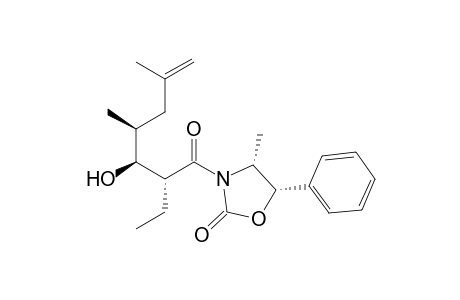 (4R,5S)-3-[(2R,3S,4S)-2-ethyl-3-hydroxy-4,6-dimethyl-1-oxohept-6-enyl]-4-methyl-5-phenyl-2-oxazolidinone