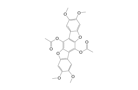 6,12-DIACETOXY-2,3,8,9-TETRAMETHOXYBENZO-[1,2-B;4,5-B']-BISBENZOFURAN